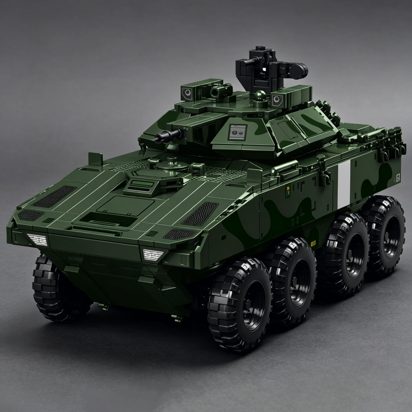 

Модель колесного боевого транспортёра LAV-G1 8×8: гусеничная бронированная машина, танк, развивающая игрушка для мальчиков