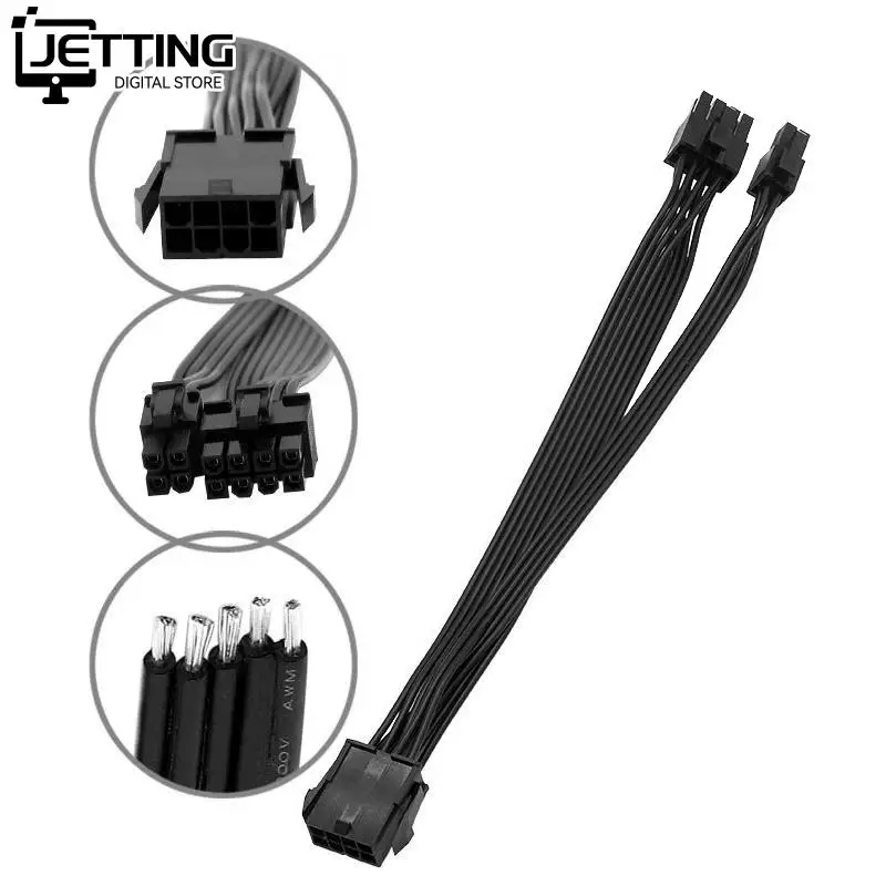 

1 шт. ATX 12 в ЦП 8 контактов гнездо-двойной 8 контактный штекер для материнской платы ЦП адаптер питания Y-Сплиттер 8 контактов Удлинительный кабель 20 см/30 см