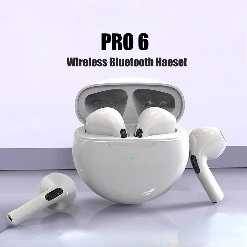 Air Pro6 Bluetooth Headphones Tws Earphone Bluetooth Wireless Bluetooth Headset Pods EarPods Wireless Headphones Pro 6 Earbuds