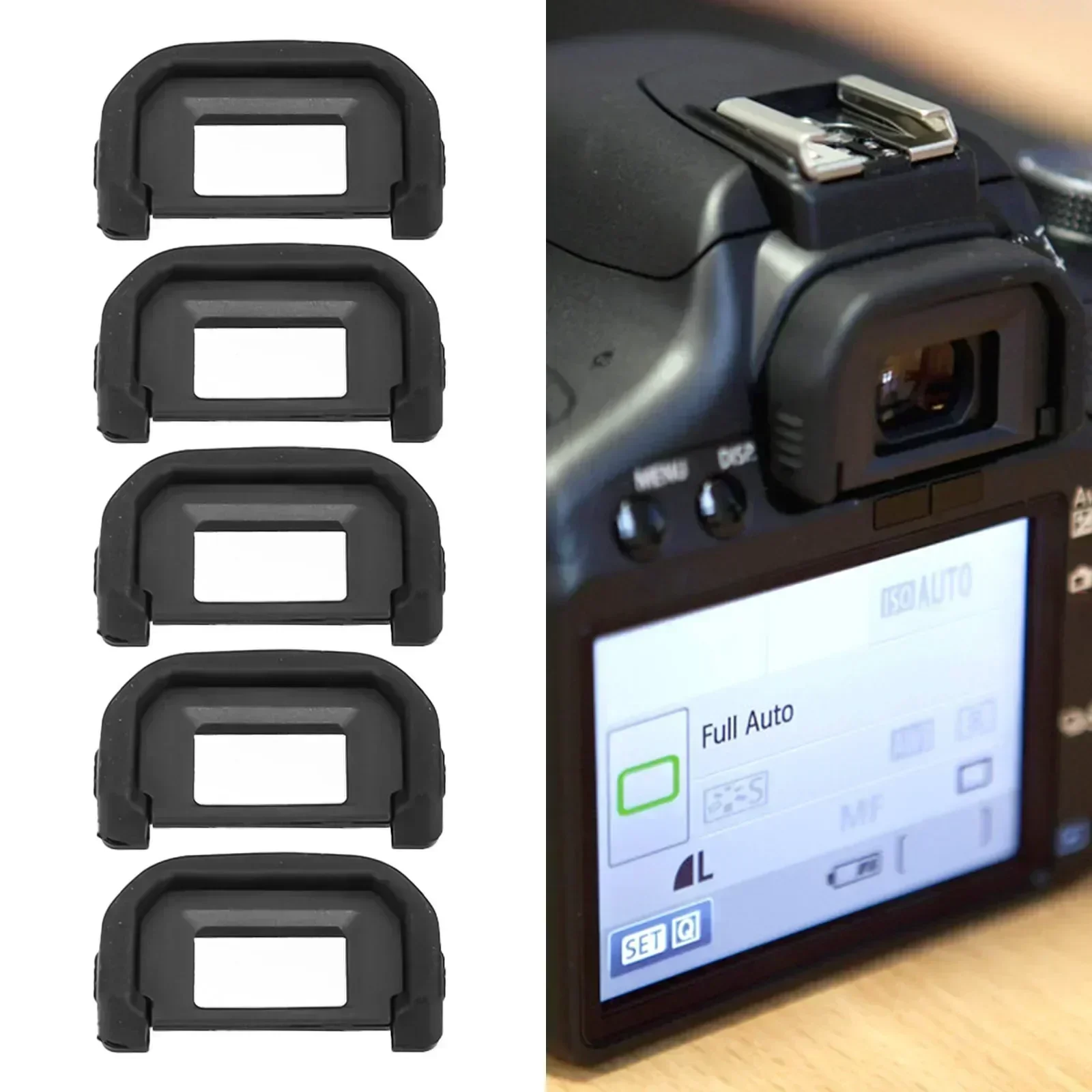 5pcs EF Eyecups ยางสําหรับ Canon 600D 550D 700D 500D 1000D ช่องมองภาพคุณภาพสูง Professional