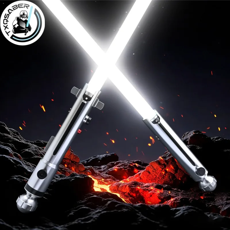 

TXQSABER Replica Rebel Tano Heavy Dueling Lightsaber Smooth Swing Colors Change Soundfonts Collection Bluetooth Laser sword Toys