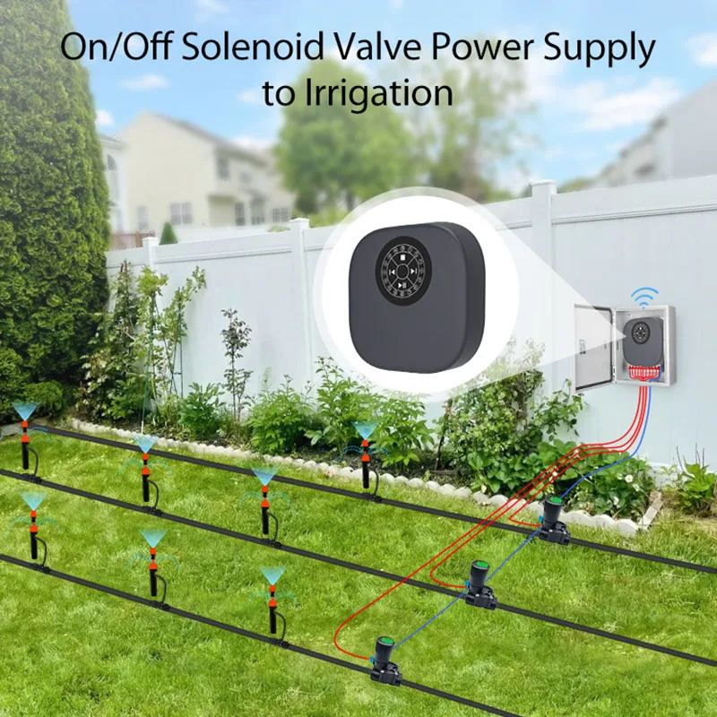 16 Zone Smart Garden Watering Controller WiFi Irrigation Timer 16 Way Water Solenoid Valve Programmable Water Sprinkle Systems