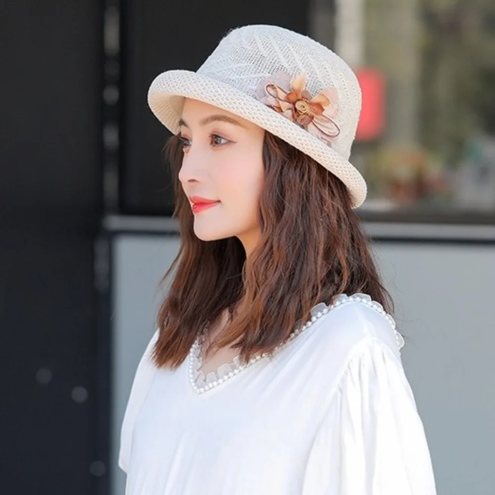 Chapeau de pêcheur uni et simple, style coréen, à bord roulé, protection solaire, chapeau seau, pare-soleil, chapeau de travail pour femmes.