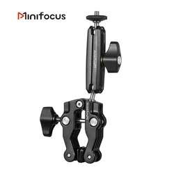 Minifocus Camera Magic Arm Ball Head Mount with Crab Claw Clip Universal Monitor Bracket BallHead Clamp Super Holder Desk Stand