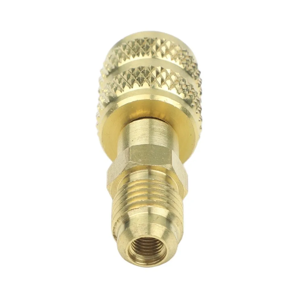 Car R410 R22 Thread Conversion Adapter Kit 1 4 SAE To 5 16 SAE Brass Fittings With Automotive Air Conditioning Accessories
