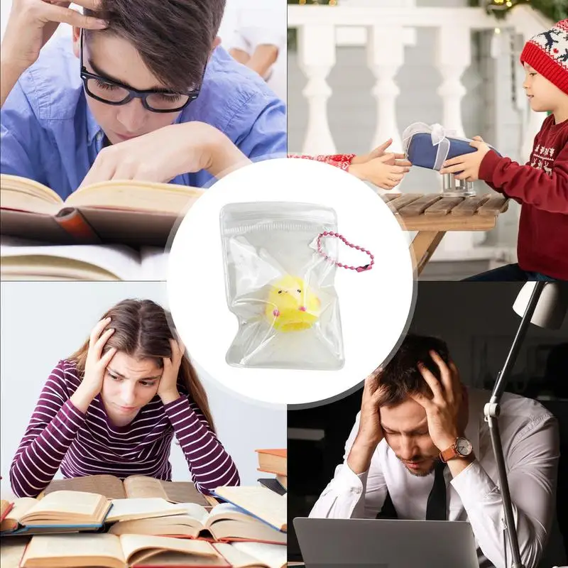 Sensory Squeeze Toy Cute Animal Squeeze Ball Chick Kneading Pinching Toy Fun Props For Classroom Prizes Party Favors