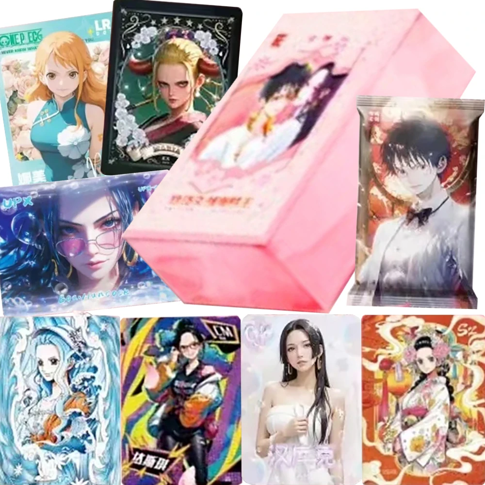 One Piece Adventure Anime Charm Hobby Collection Cards Popular Girl Visual Arts Romantic Dreamy Rare Diamond Frame Cards Gifts