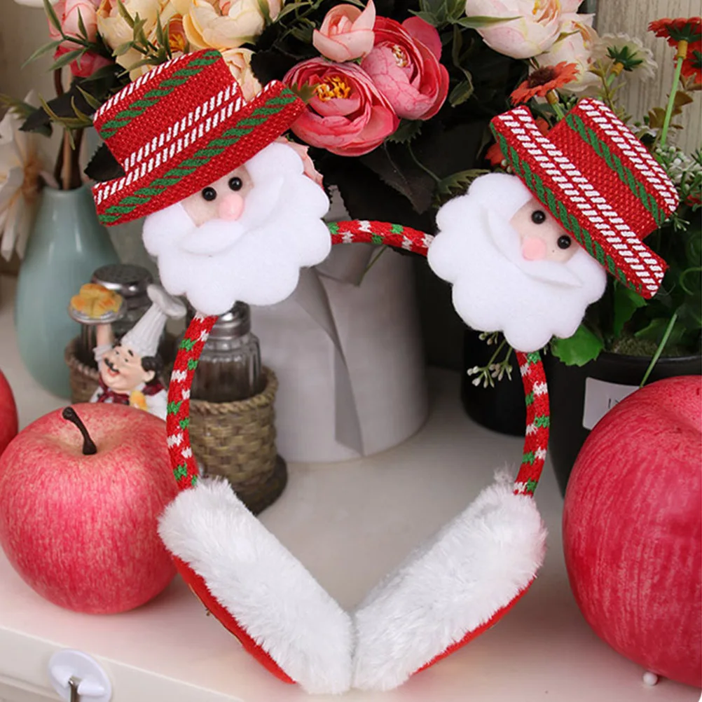 

2 Pcs Hair Antler Headband Christmas Accessories Winter Ear Muffs for