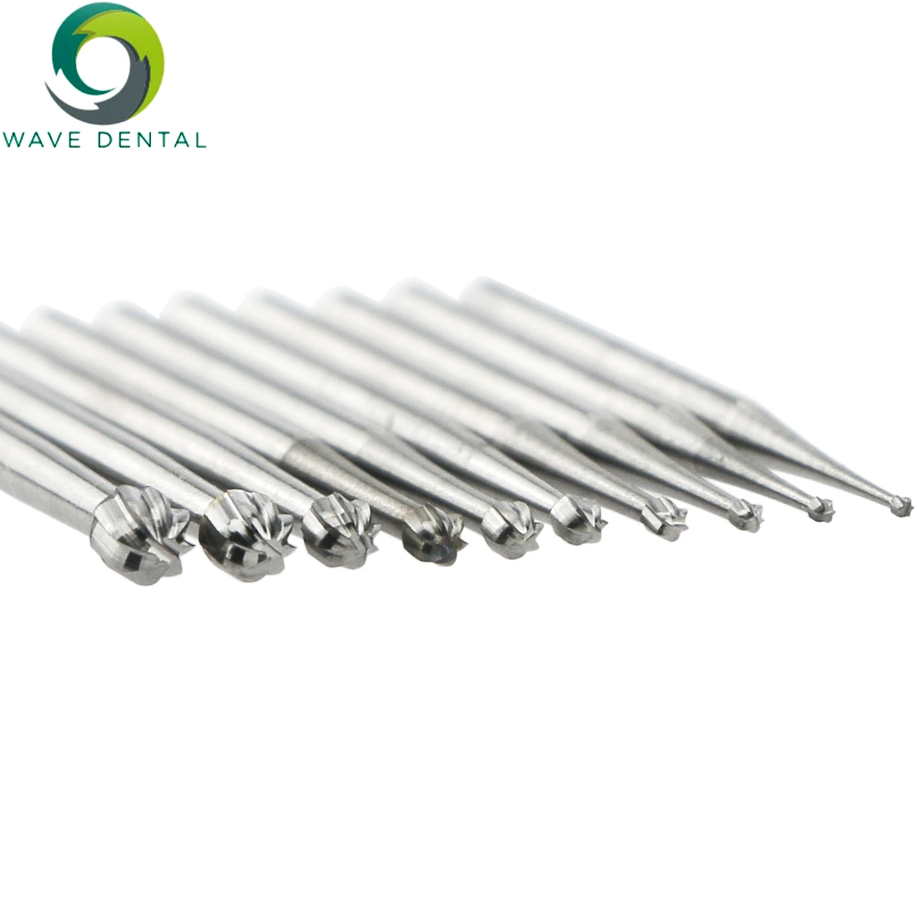 WAVE Dental Tungsten Carbide Burs High Speed Dentistry Drill Round Ball Head FG1/4-fg10 Burs Dental Products 5Pcs/Pack