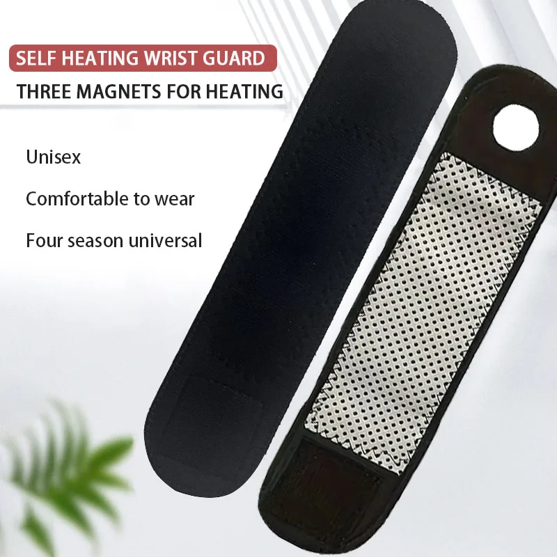 Self Heating สายรัดข้อมือแม่เหล็กสายรัดข้อมือการบีบอัดร้อนสายรัดข้อมือ WARM สายรัดข้อมือ Velcro ทนทานและสวมใส่ง่าย
