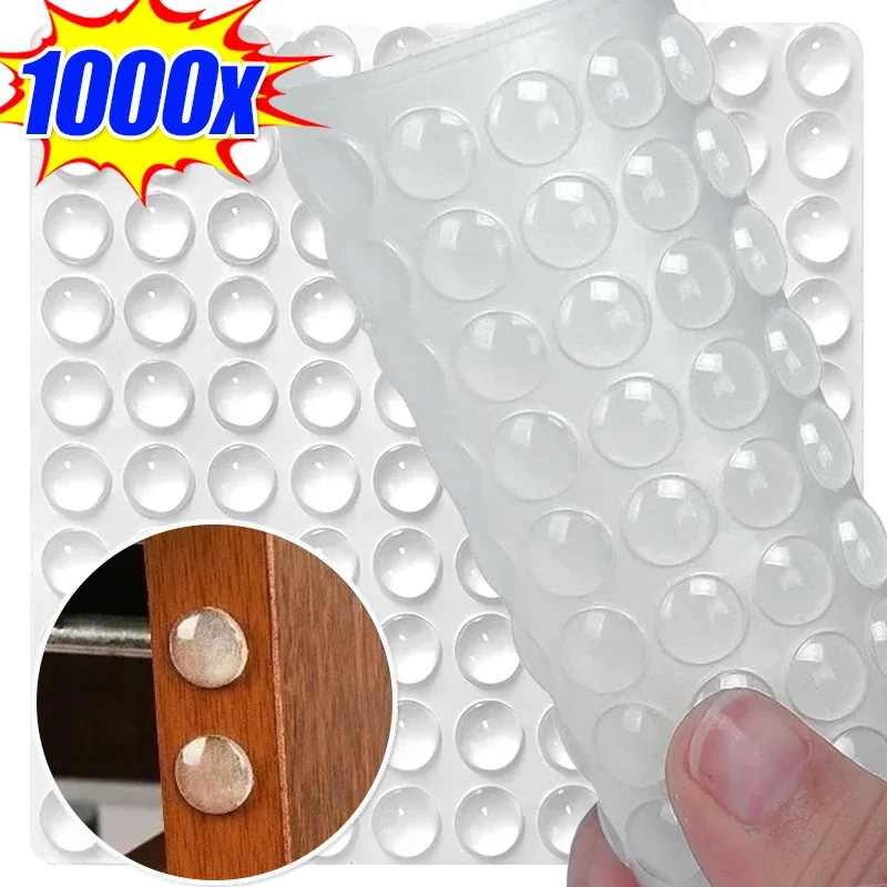 Self Adhesive Buffer Pads Non-Slip Transparent Dots Cabinet Bumpers Silicone Furniture Dots Cushion Protective Pads Wholesale