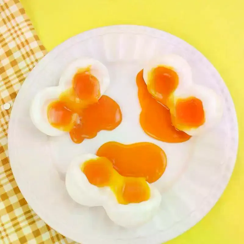 Realistic Flowing Egg Liquid Squeeze Toy Cute And Relaxing Squeeze Toy Gel Stress Relief Toy For Stress Relief Kids Adults