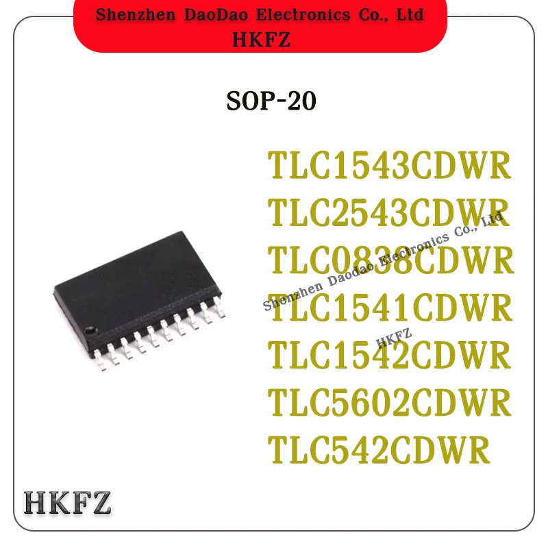 

TLC1543C TLC2543C TLC0838C TLC1541C TLC1542C TLC5602C TLC542C DWR 20-SOP Analog to digital converter chip IC