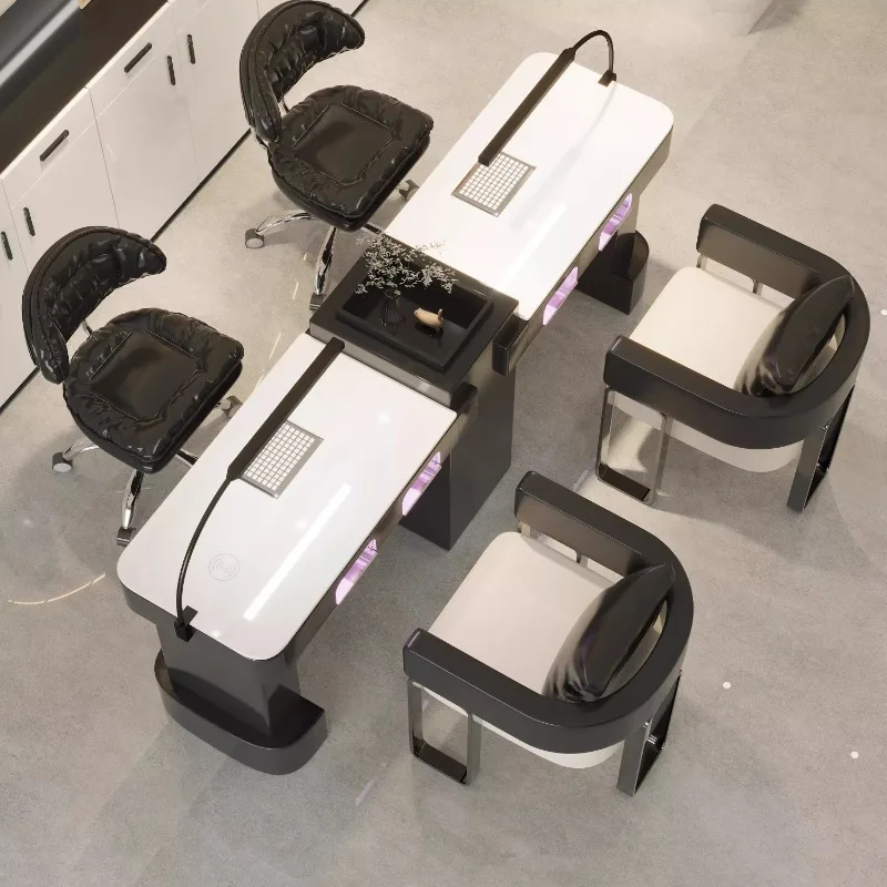 Conjunto de mesa e cadeira para nail art conjunto completo de combinação sofisticada