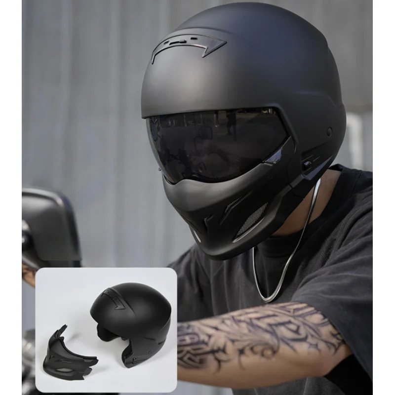 

6 Colors printed pattern full face Helmet Retro Motorcycle Helmet Electric Unisex Safety Four Seasons Scorpion Helmet man