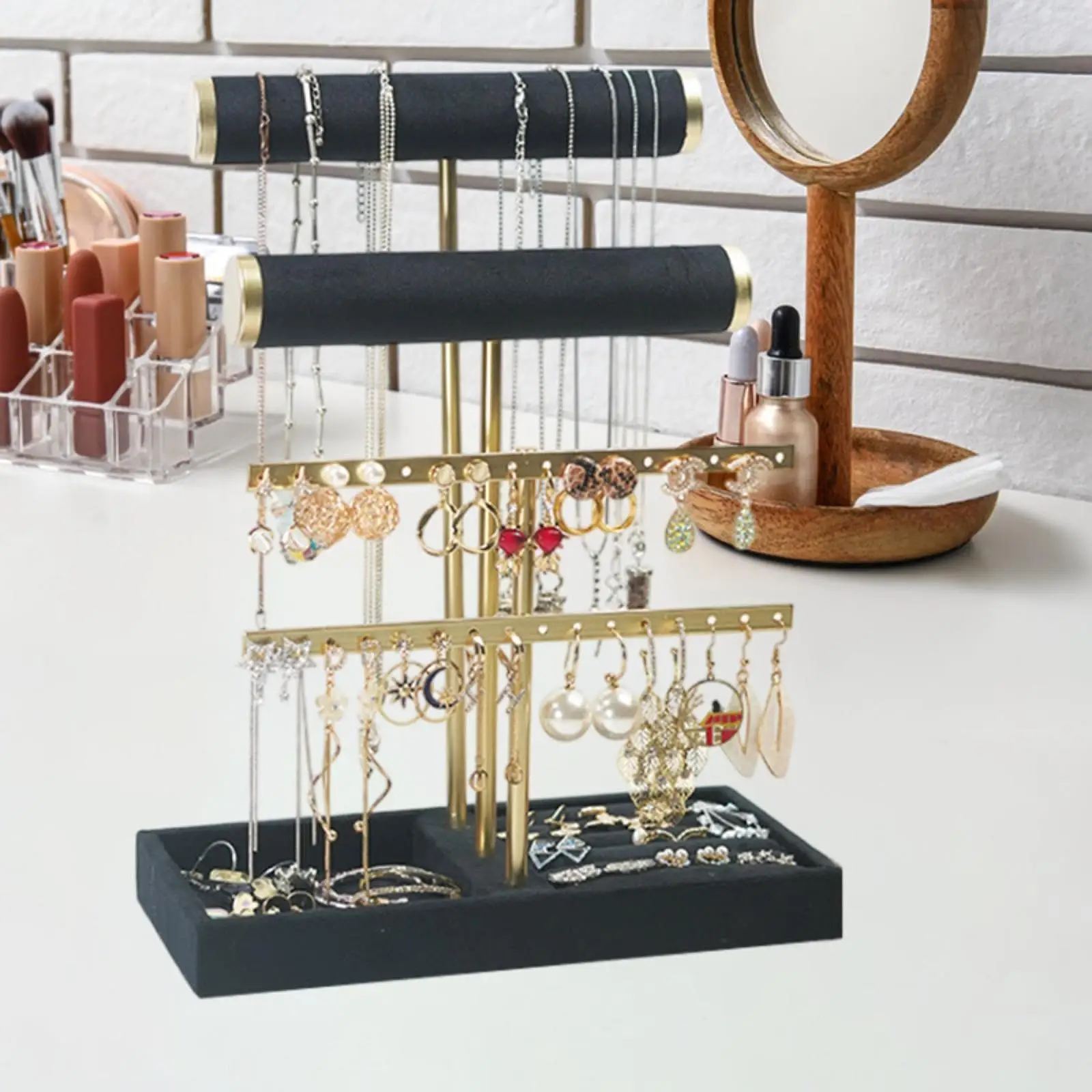 Jewelry Holder Organizer Tabletop Storage for Pendant Bangle Bracelets