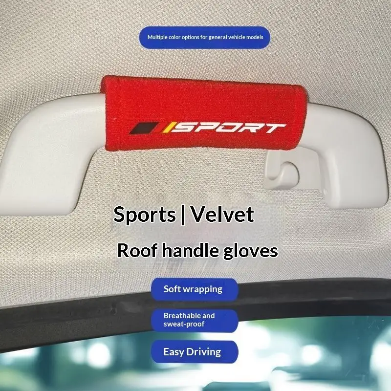 Car Roof Door Handle Protector Car Armrest Cover Fit For Car Use Freely Matched To Decorate Your Car