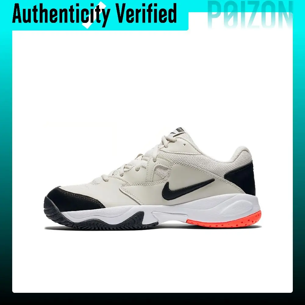 Nike Court Lite 2 Comfortable Slip Resistant Lightweight Low top Tennis Shoes Men's Black White AR8836-002
