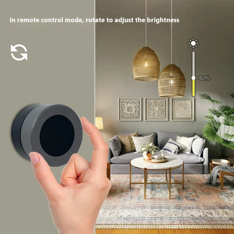 Inteligentny przełącznik scen Zigbee Tuya z pokrętłem ściemniacza i sterowaniem CCT, bezprzewodowy przełącznik ścienny, sterowanie aplikacją i głosem do automatyzacji domu