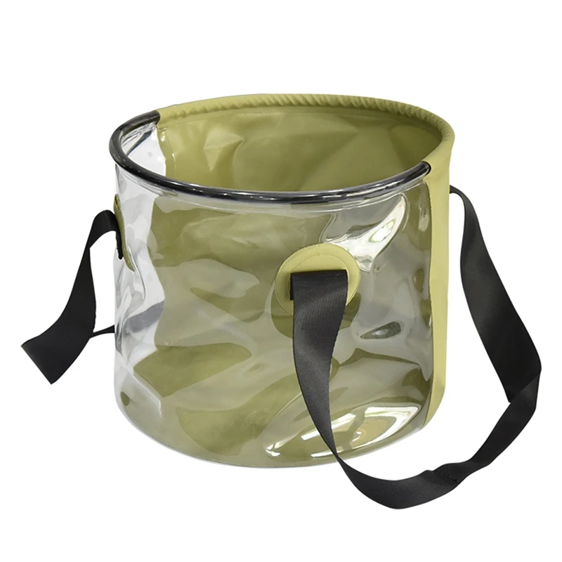 Durable Multi Portable Basins Waterproof Collapsible Sink Bucket Travel Basin Camping Hiking Storage Bucket 10L