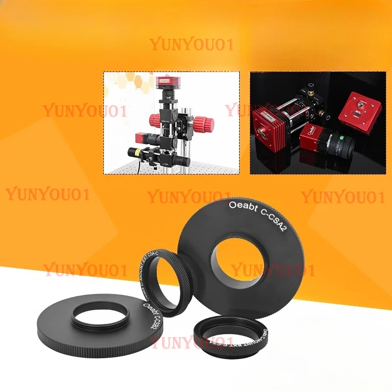 C-CSA C-port Adapter CCD Camera Lens Adapter SM1 Thread Adapter C-Mount Base Optics