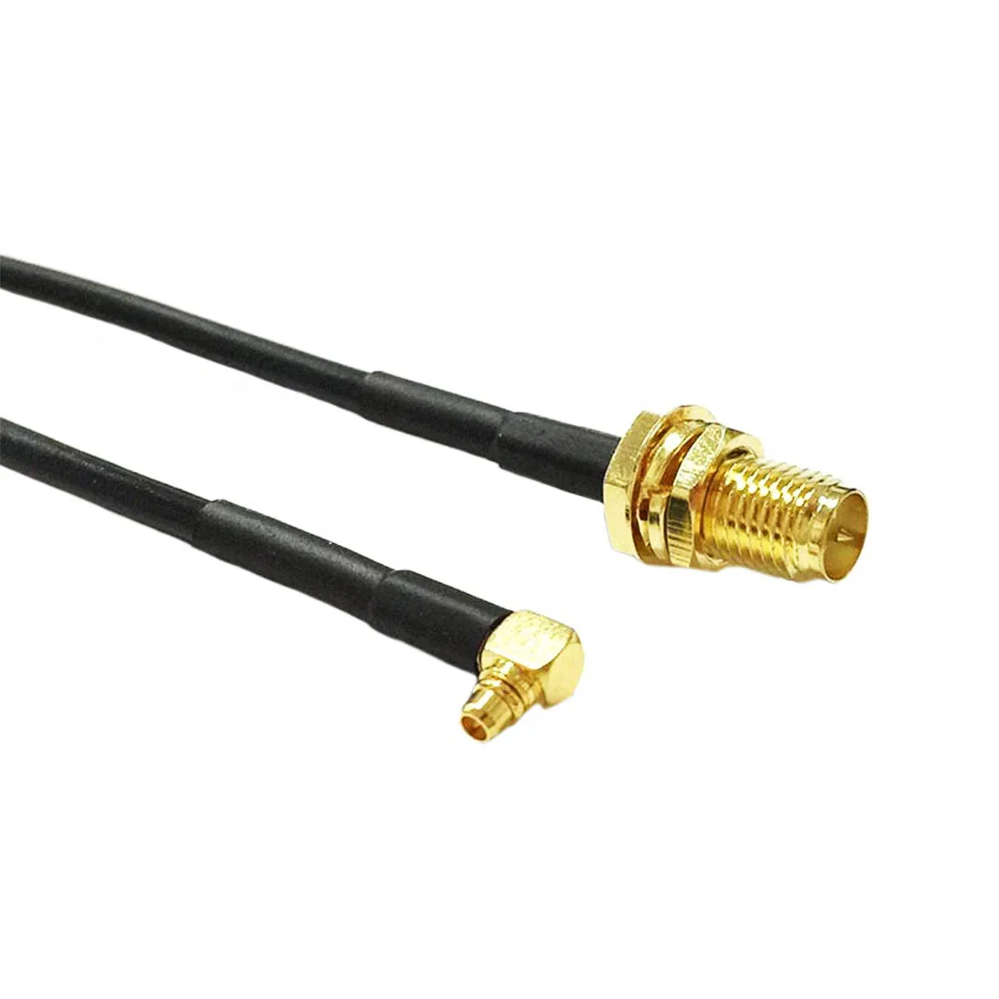 

New Modem Coaxial Cable RP-SMA Female Jack Nut Switch MMCX Male Plug Right Angle Connector RG174 Cable 15cm 6inch Adapter