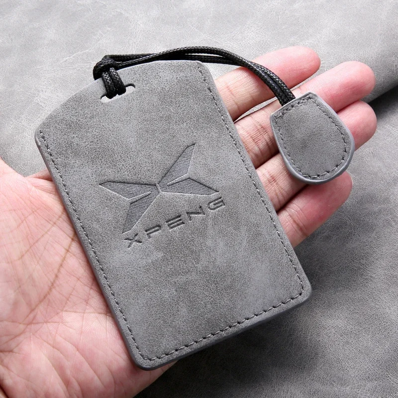 

Anti Fall Durable Comfortable PU Leather Car NFC Card Key Case Cover For Xiaopeng Xpeng P7 P5 Buckle G9 G3 G3i Protective Shell