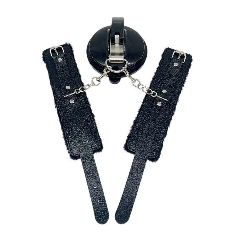 Detachable Handcuffs with Suction Cups BDSM Bondage Gear Strong Suction Hand Restraint for Bathroom & Indoor Couple Game Props view 3