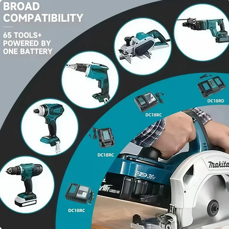 Baterie Makita 18V 5Ah/6Ah/9Ah BL1850B Lithium-iontová originální baterie Makita 18V BL1850 BL1860B BL1860 BL1840B - náhled 3