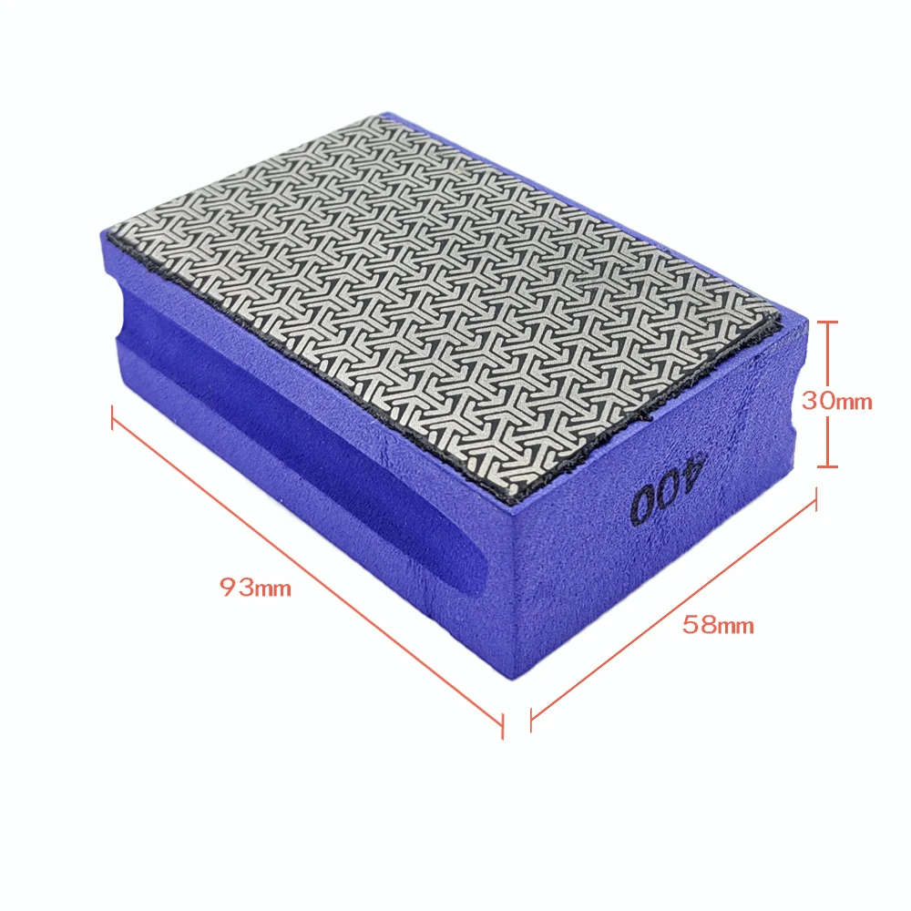 Almohadillas de pulido a mano de diamante para moler granito, mármol, hormigón, azulejo de cerámica, piedra de vidrio, lijado abrasivo, 1 pieza