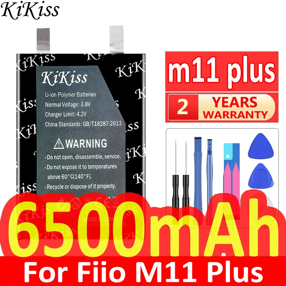 

Мощный аккумулятор KiKiss 6500 мАч для Fiio M11 Plus, HIFI, музыкальный mp3-плеер, колонки