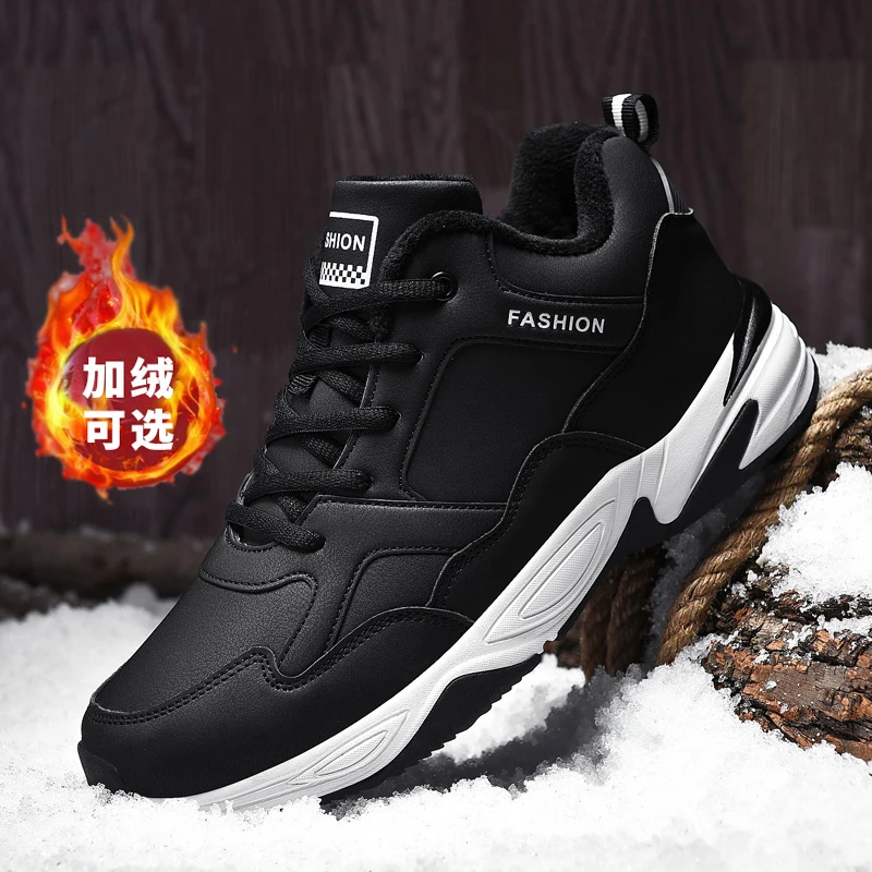 

men boots 2025 New Winter Slippers Warm Men Shoes Waterproof Non-Slip Plush Sneakers Male tenis shoes Boots Men Sneakers Winter