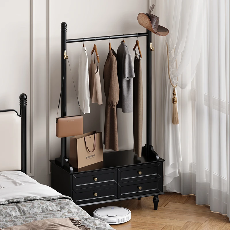 

Hanging Dress Coat Racks Wooden Storage Clothes Standing Open Luxury Hotel Coat Racks Bedroom Perchero Lounge Suite Furniture