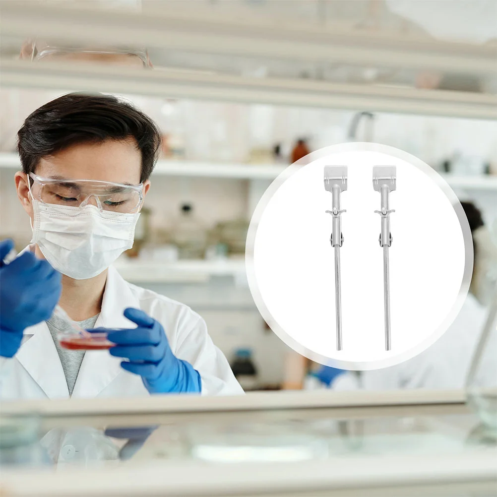 2 Pcs Ear Flask Test Tube Clamp Work Toothpaste Squeezer Adjustable Iron Laboratory Equipment