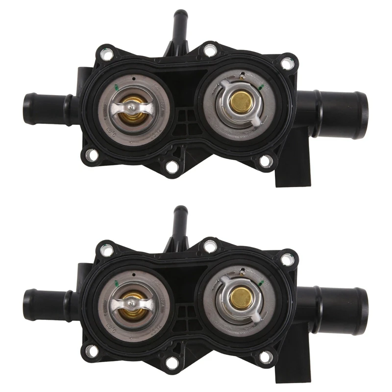 2X Thermostat Assembly For Engine Cooling Water Outlet Chamber For SAIC MG ZS GT MG3 Roewe I5 I6 RX3 10008730