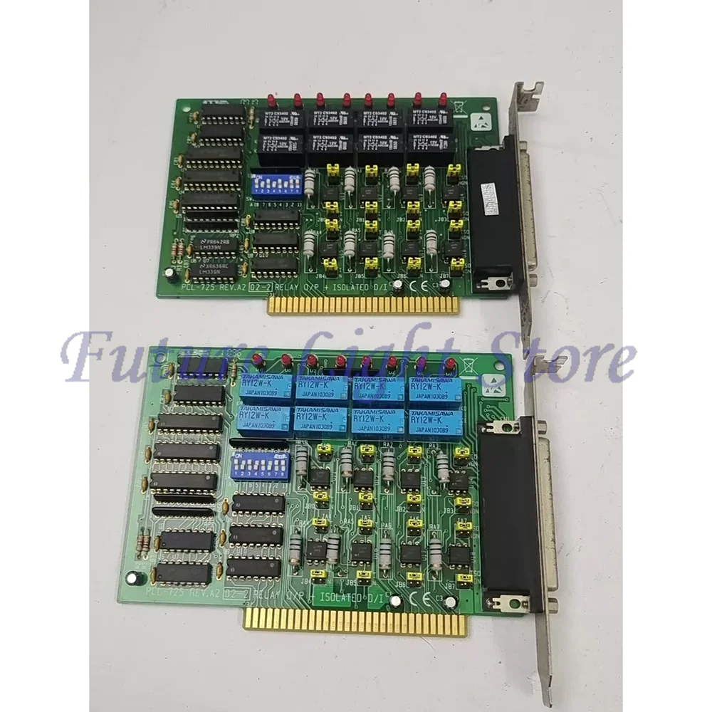 1Pcs Data Capture Card ISA Bus 8 Relay Output I/O Card PCL-725 REV.A2