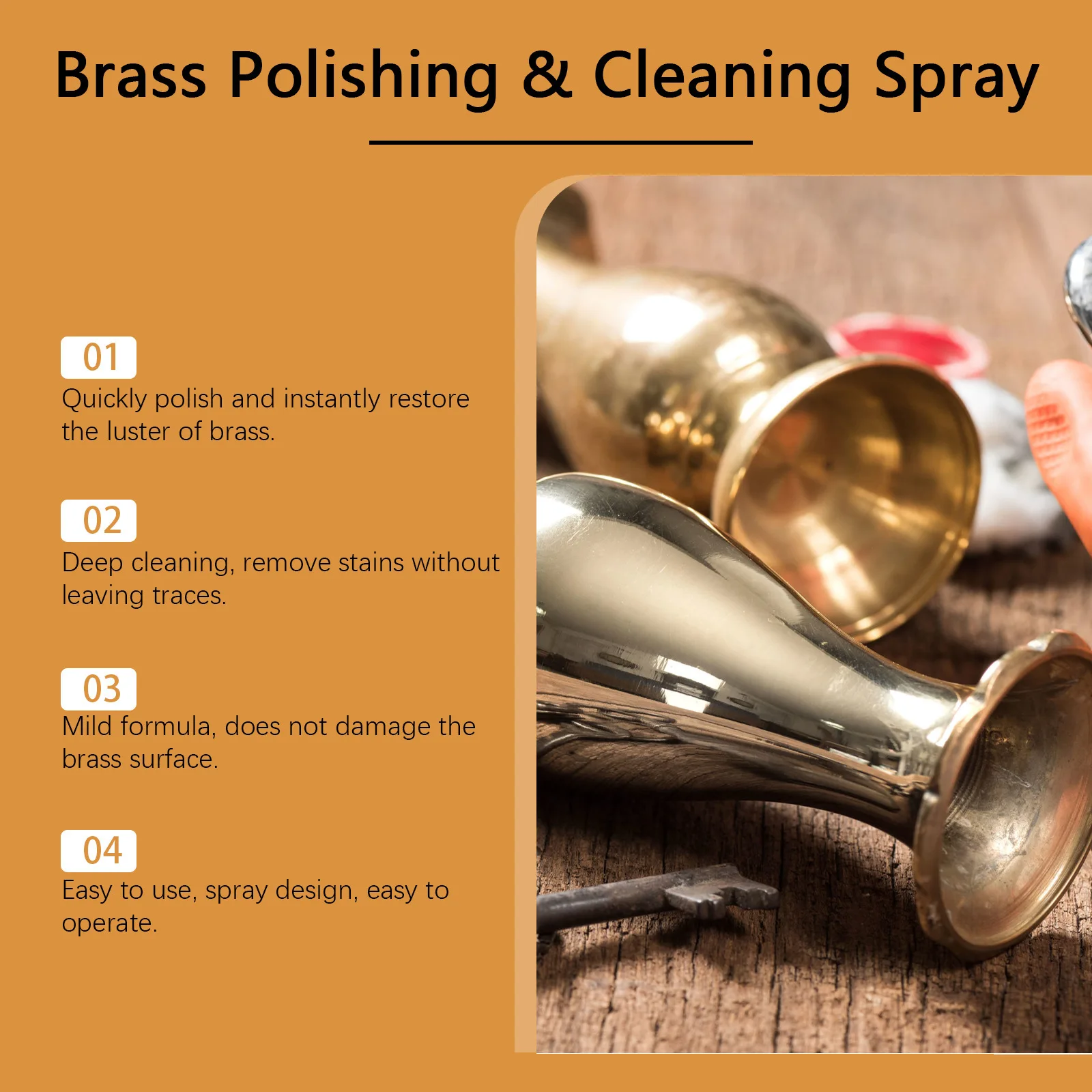 Copper Cleaning Liquid Reduce Copper Ware Rusting Oxidation Restore Brass Gloss Kitchen Cleaning Paste Rust Stain Removal Liquid