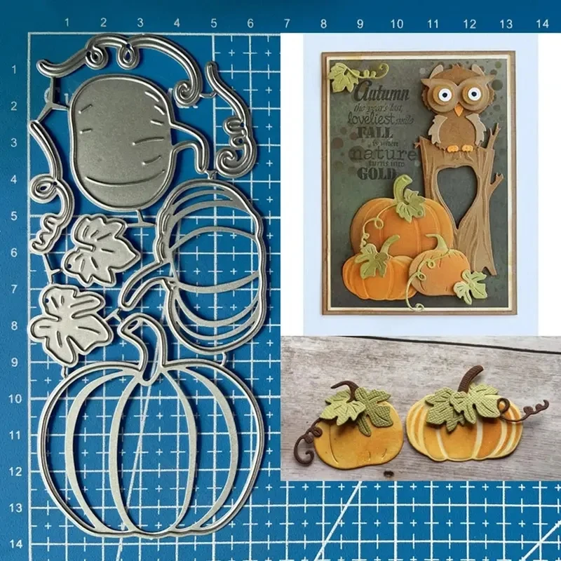 Halloween Pumpkin Box Metal Cutting Dies Scrapbook Embossing Folder for Paper Craft DIY Handmade