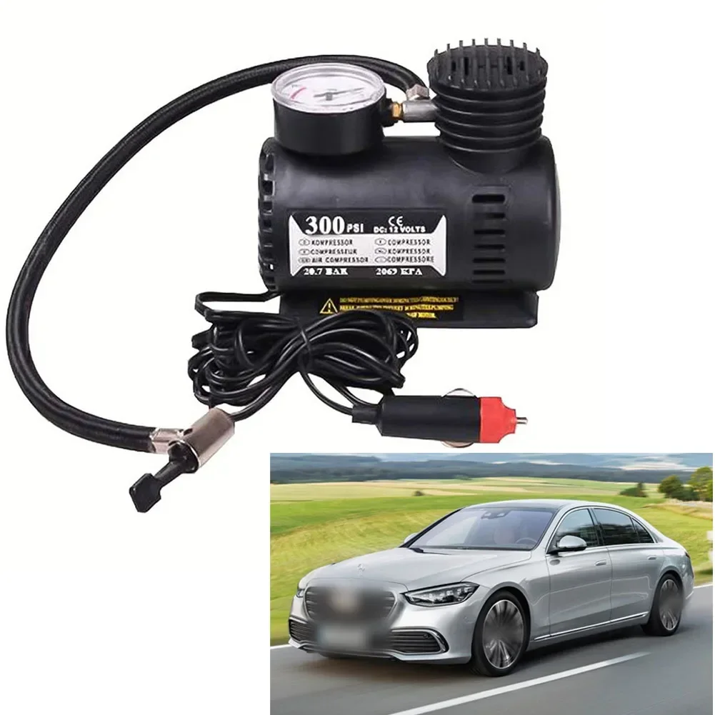 1× Air Pump 12V 300psi Car Electric Air Pump Air Compressor Tire For Inflator For Large Trucks And Off-road Trucks Tire Pump