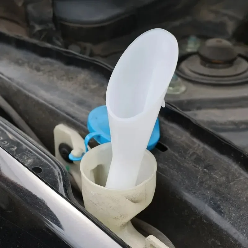 1-2PCS Portable Refueling Funnel Car Motorcycle Long Nozzle Hands-Free Oil Pouring Tool Spill-Proof Wide Mouth Fuel Funnel