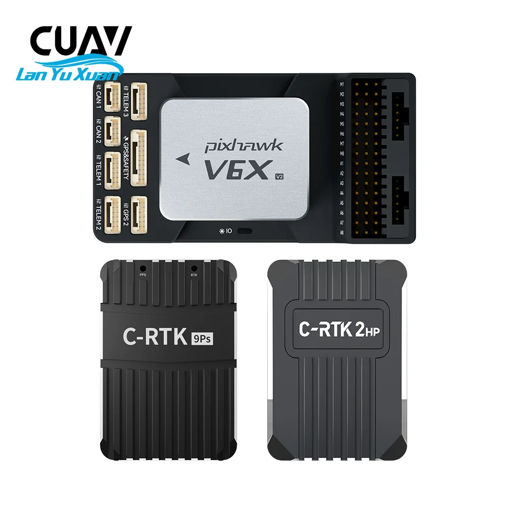 CUAV Pixchawk V6X V2 Flight Controller C-RTK 9Ps Base Unit C-RTK 2HP Unit for Centimeter-level RTK GNSS Positioning with UAV
