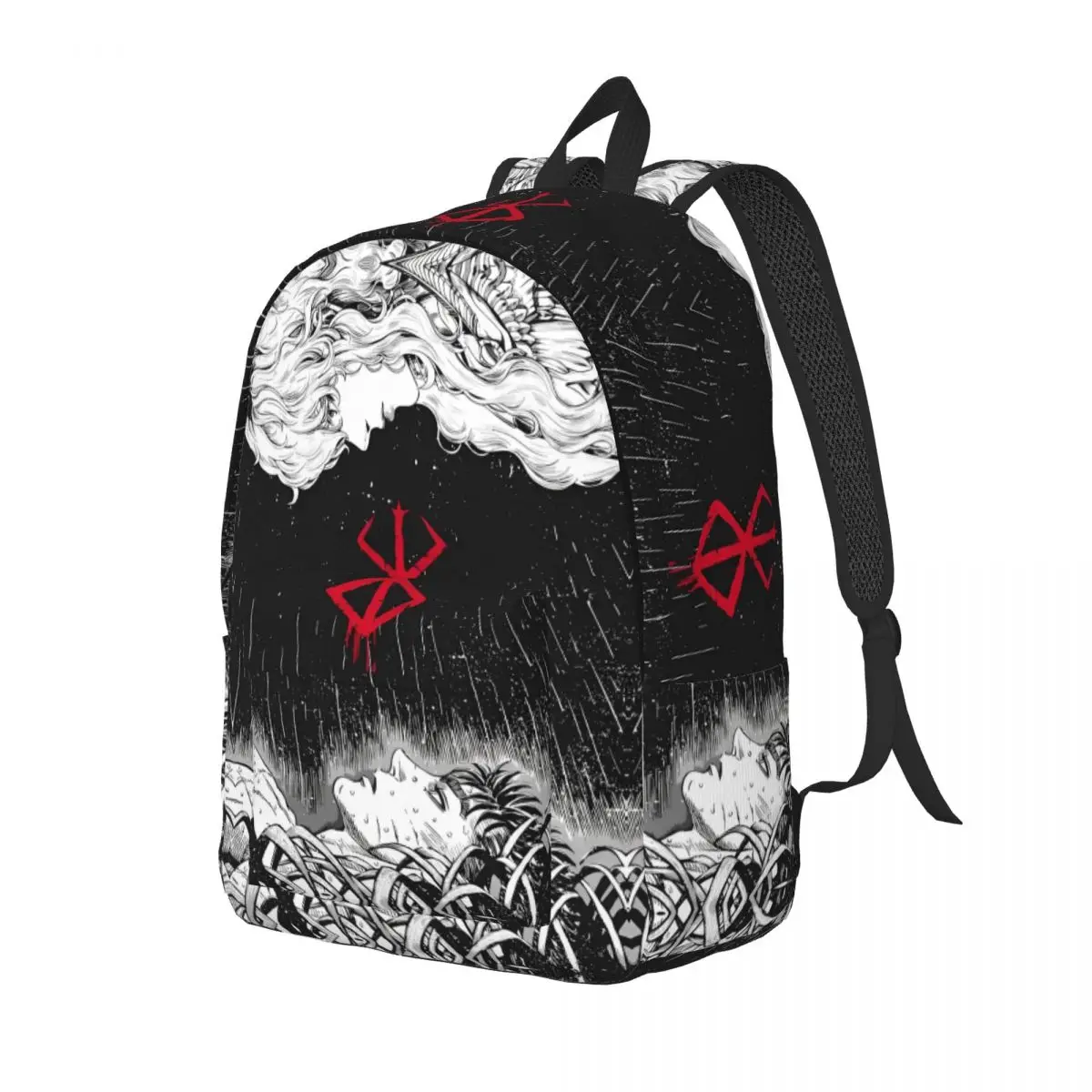 Japan Anime Berserk Backpack for Men Women Fashion Student Work Daypack Swordsman Manga Guts College Canvas Bags Outdoor