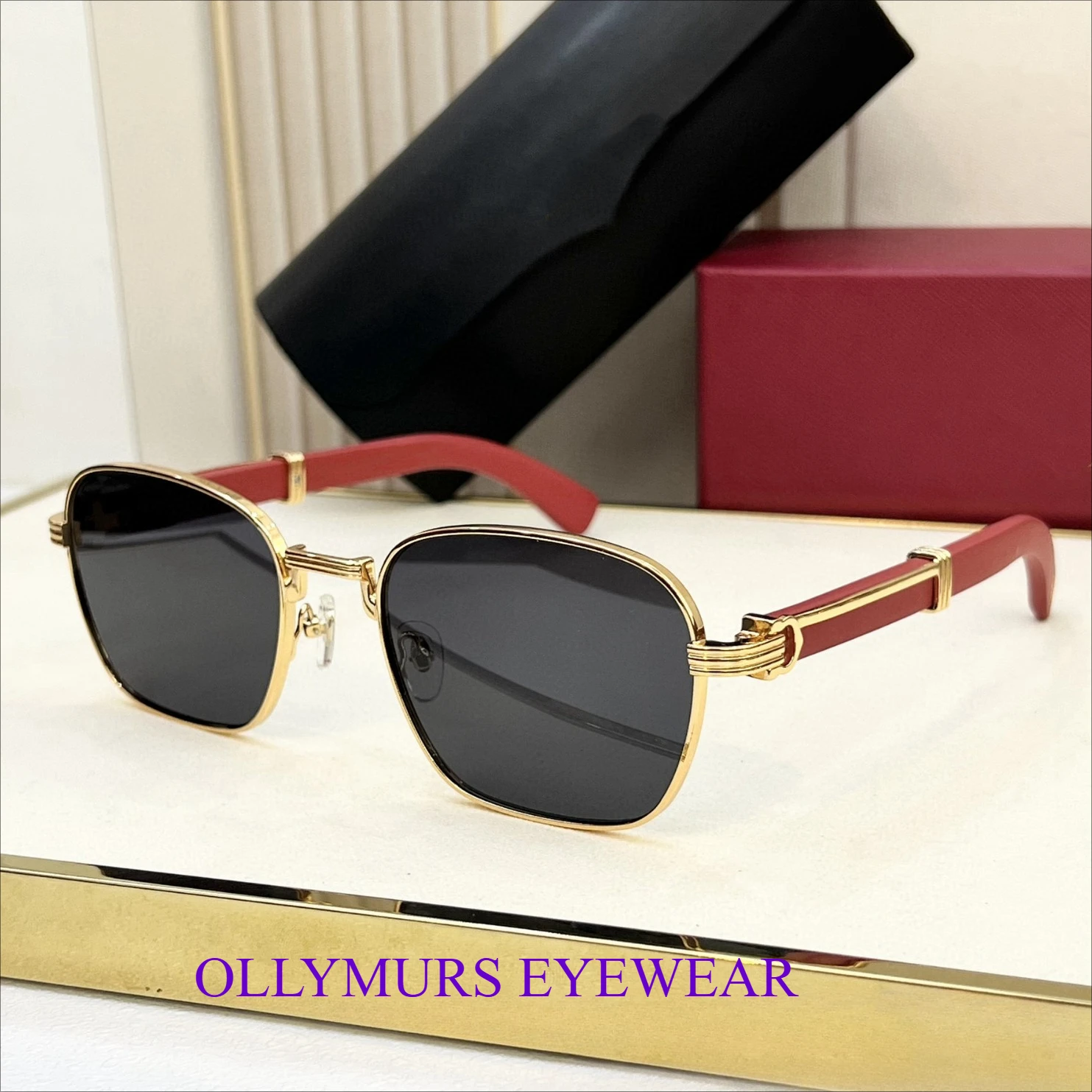 المصمم الأصلي CT0363 عبر الحدود جديد فاخر فو نظارات شمسية من الخشب موضة تنوعا ركاب الرجال واقية من الشمس النظارات الشمسية