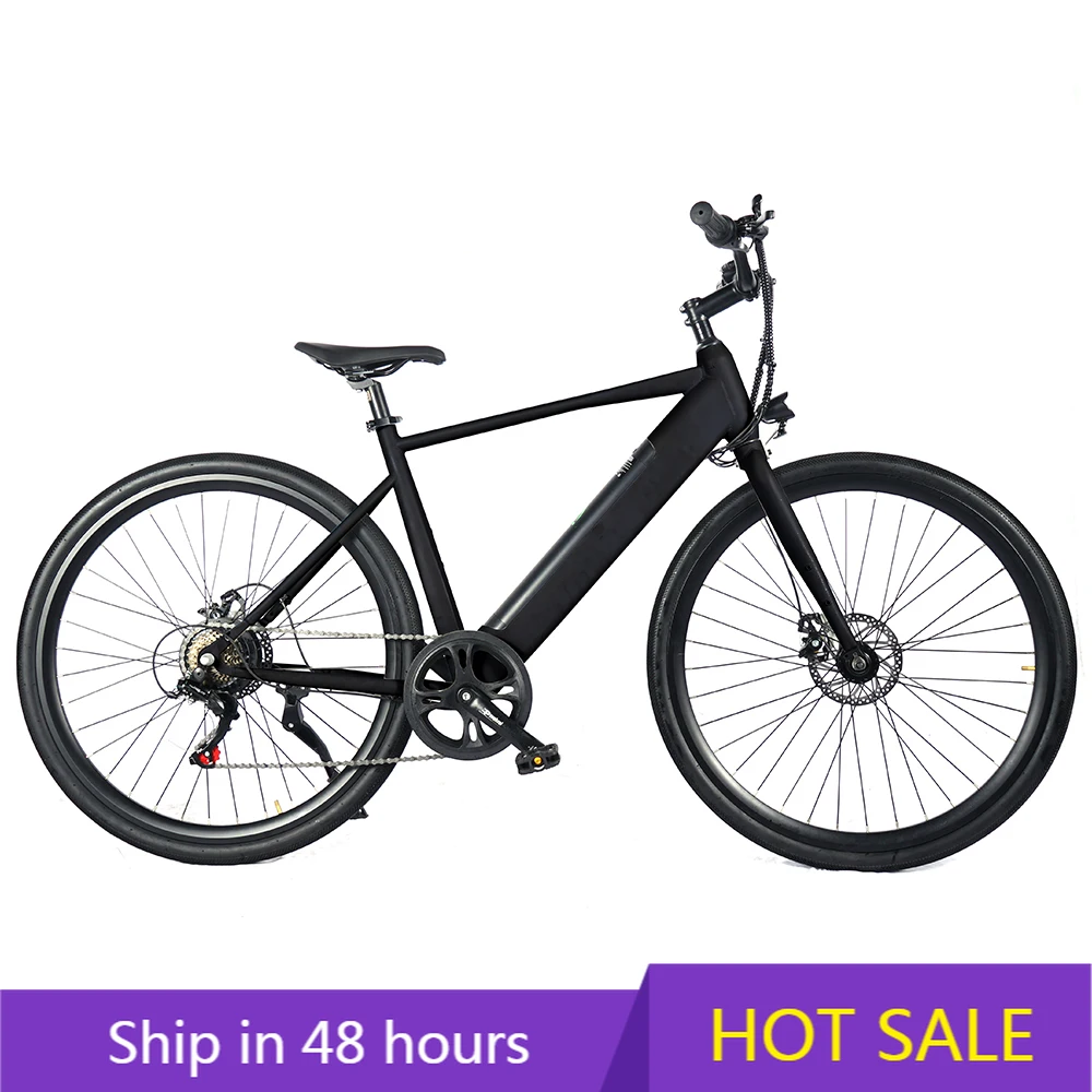 

POWER LEAP 2025 Wholesale 250w Road Bicycle for Adults Disc Brakes with Throttle Electric City Ebike for Urban Commuting