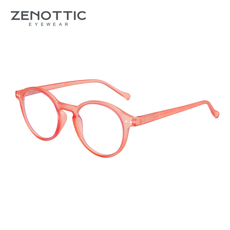  ZENOTTIC Retro kleine runde Korrektionsbrille, kreisförmige progressive Brille, photochrome optische Brille für Damen und Herren – Detail 9