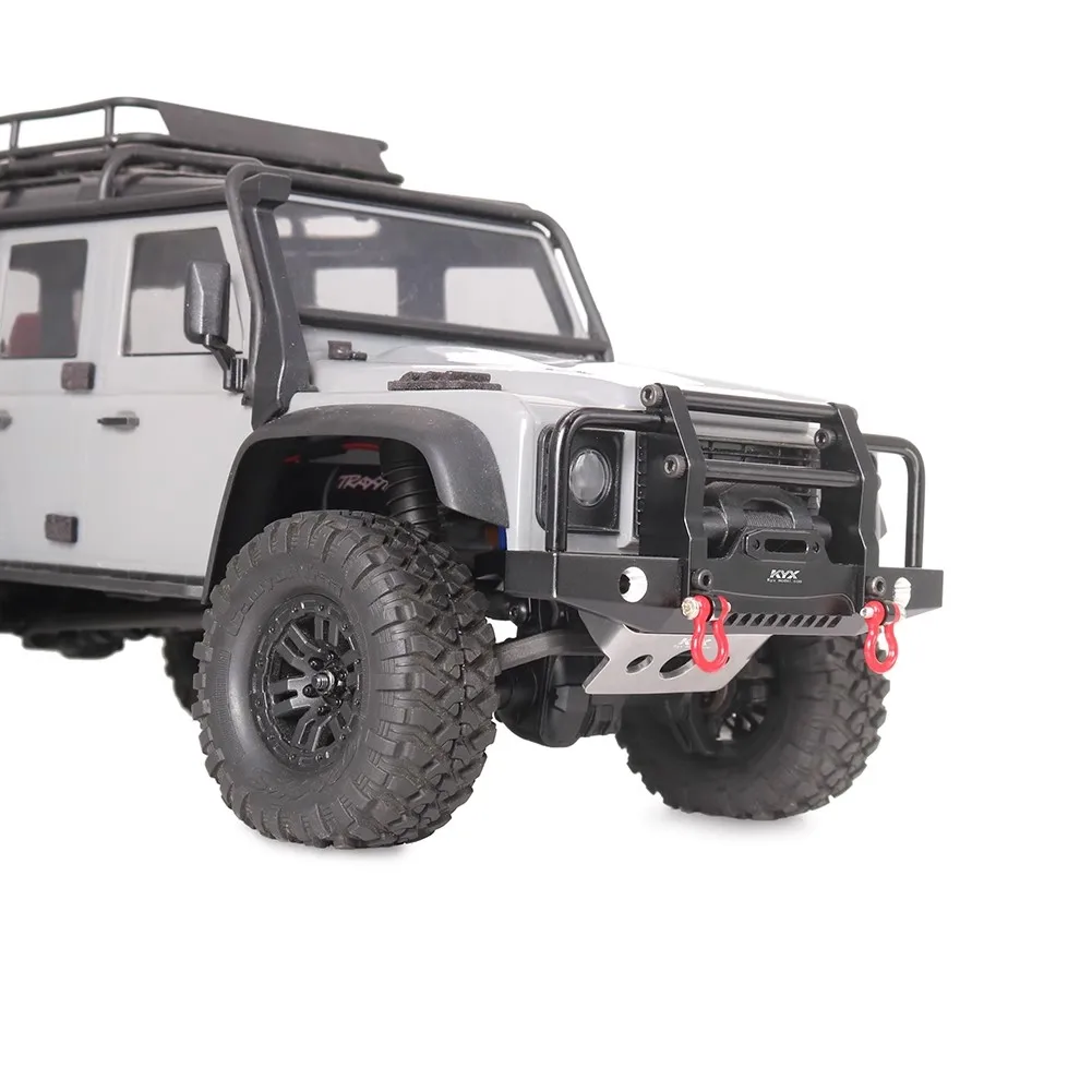Modelo de simulação KYX carro Traxxas 1/18 Land Rover protetor frontal de aço inoxidável