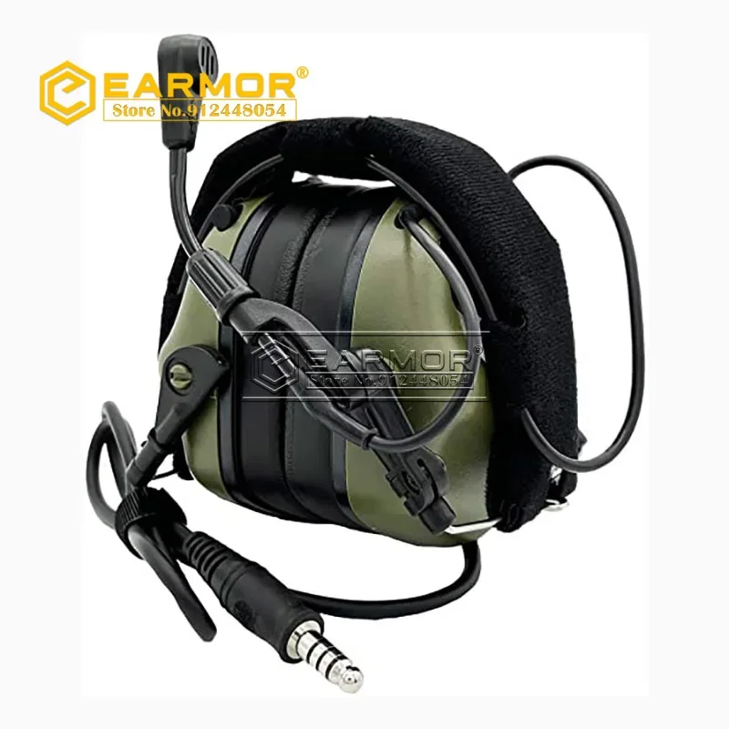 EARMOR M32 Noise Canceling Tactical Headset: Aviation Earphones for IPSC and Airsoft