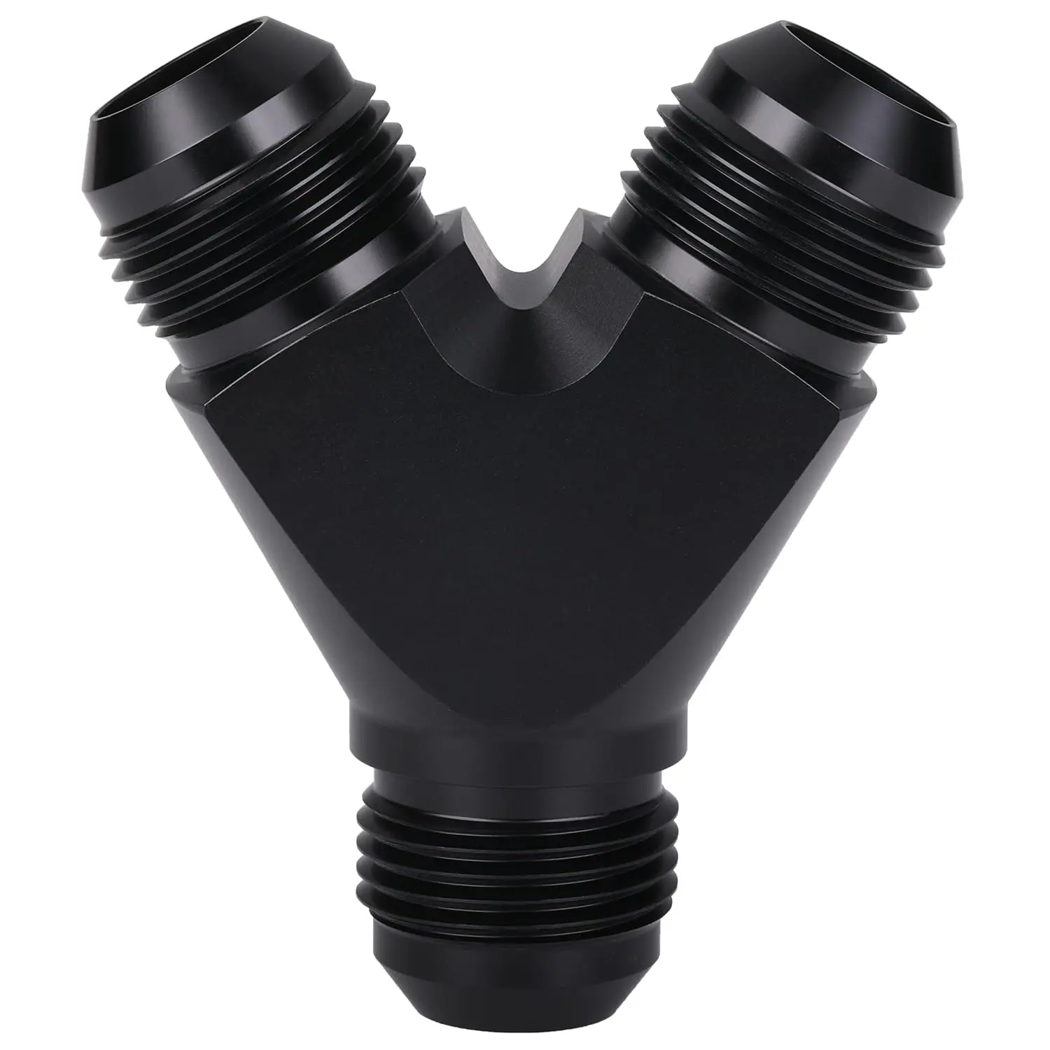 

High Quality AN4 AN6 AN8 AN10 Y Adapter Block Male Thread Fuel Hose Fitting Adapters Tee Oil Pipe Joint Universal Aluminium
