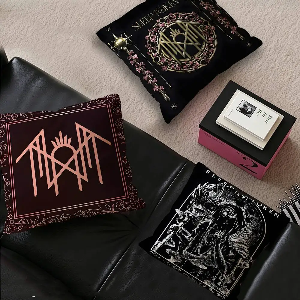 Sleep Rock Band T-Tokens Cushion Cover Inches Farmhouse Decor Home Throw Pillow Covers For Couch Decorations