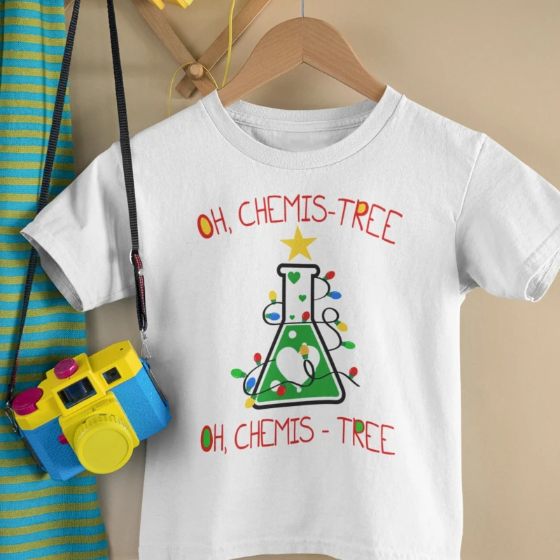 Funny Christmas Chemistry Baby Bodysuit Custom Kids T Shirt Big Sister Little Brother Matching Sibling Outfits Personalized Name